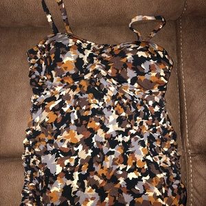 Women’s plus size tankini swim suit